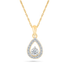 Teardrop Diamond Sparkle Pendant