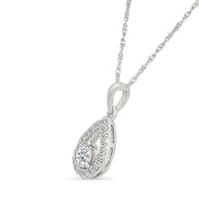 Teardrop Diamond Sparkle Pendant