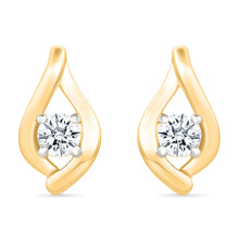 Autumn Bloom Gold & Diamond  Earrings