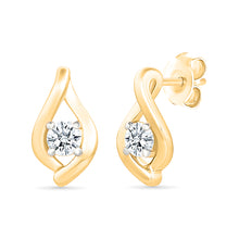 Autumn Bloom Gold & Diamond  Earrings