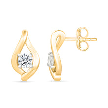 Autumn Bloom Gold & Diamond  Earrings
