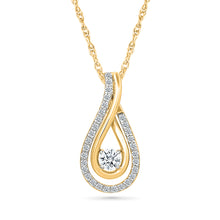 Twinkling Teardrop Diamond Pendant