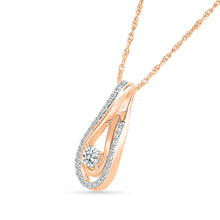 Twinkling Teardrop Diamond Pendant