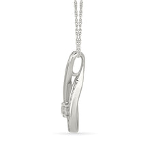 Twinkling Teardrop Diamond Pendant