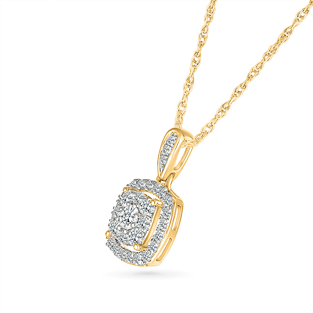 Classic Starlight Cushion Pendant