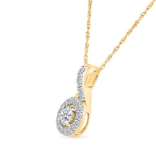 Twirling Diamond Infinity Pendant