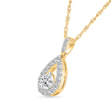 Radiant Halo Dewdrop Pendant