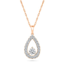Dainty Pear Diamond Pendant