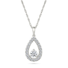 Dainty Pear Diamond Pendant