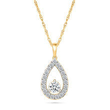 Dainty Pear Diamond Pendant