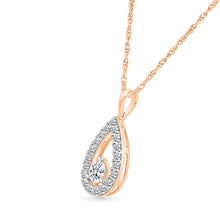Dainty Pear Diamond Pendant