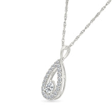 Dainty Pear Diamond Pendant