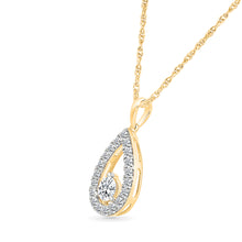 Dainty Pear Diamond Pendant