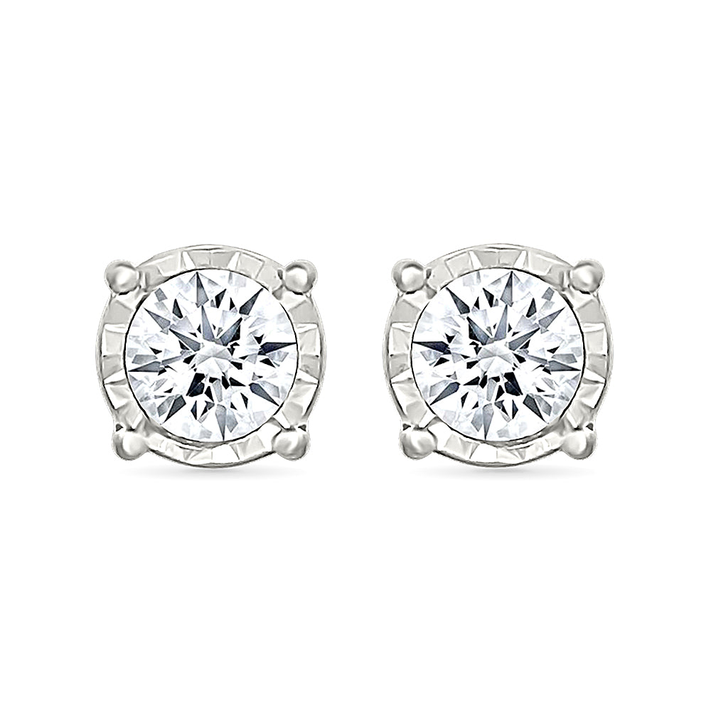 Minimal Gold & Diamond Earrings