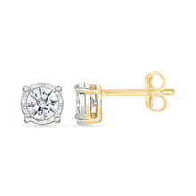Minimal Gold & Diamond Earrings