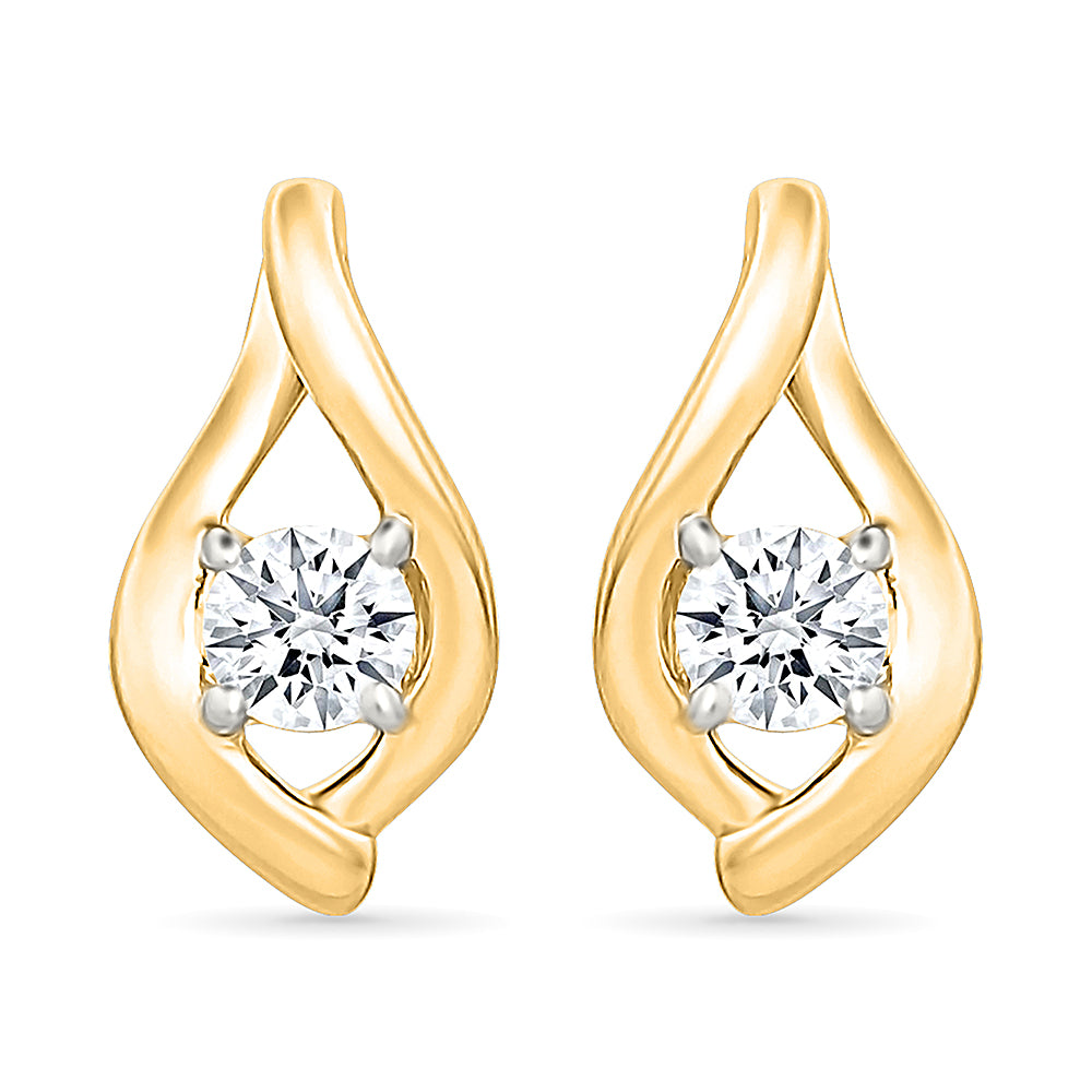 Veritate Gold & Diamond Earrings