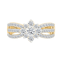 Fragrance Floral Gold & Diamond Ring