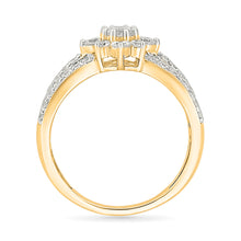 Fragrance Floral Gold & Diamond Ring
