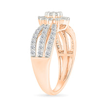 Fragrance Floral Gold & Diamond Ring