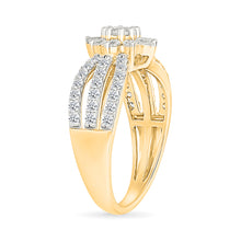 Fragrance Floral Gold & Diamond Ring
