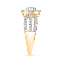 Fragrance Floral Gold & Diamond Ring