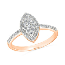 Petite Oval Cluster Diamond Ring