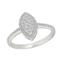 Petite Oval Cluster Diamond Ring