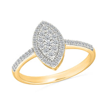 Petite Oval Cluster Diamond Ring