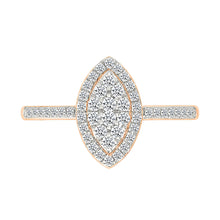 Petite Oval Cluster Diamond Ring