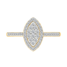 Petite Oval Cluster Diamond Ring