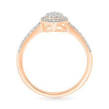 Petite Oval Cluster Diamond Ring