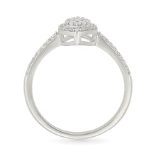 Petite Oval Cluster Diamond Ring