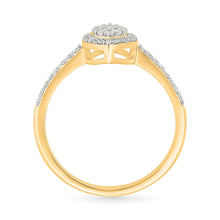 Petite Oval Cluster Diamond Ring