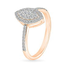 Petite Oval Cluster Diamond Ring