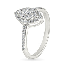 Petite Oval Cluster Diamond Ring