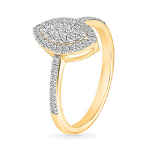 Petite Oval Cluster Diamond Ring