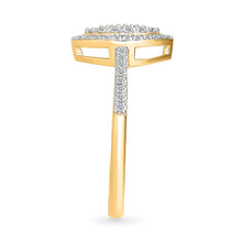 Petite Oval Cluster Diamond Ring