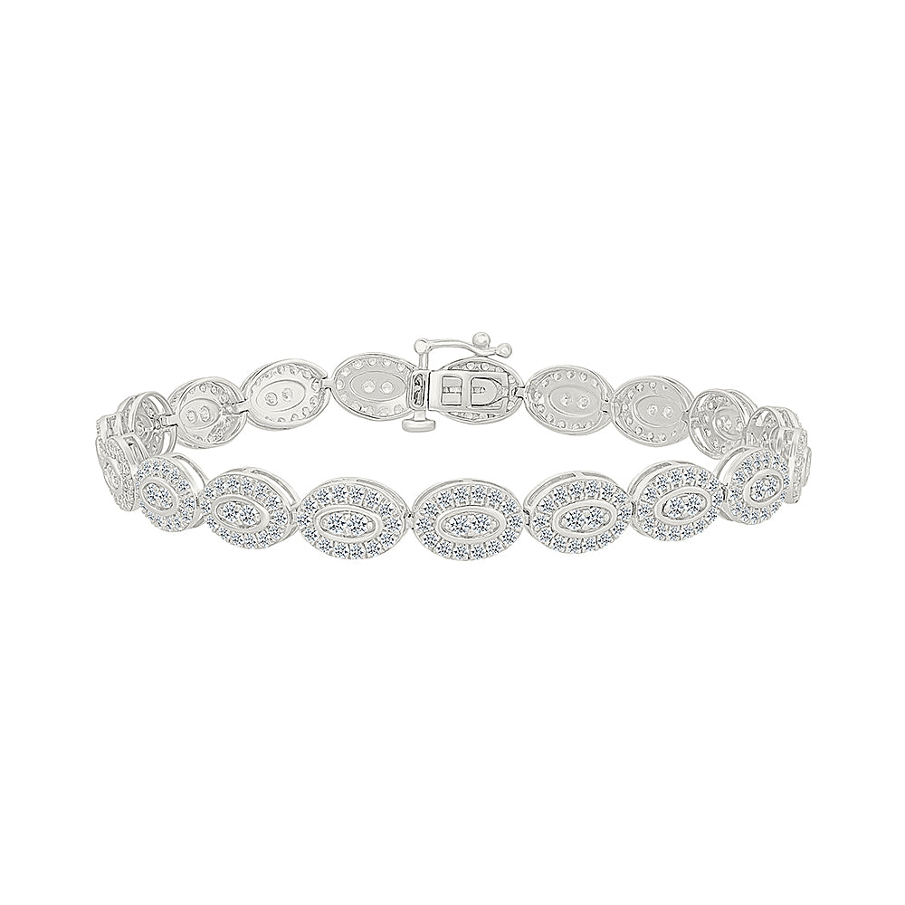 Radiant Symphony Oval  Diamond Bracelet