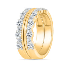 The Salina Stackable Gold & Diamond Ring