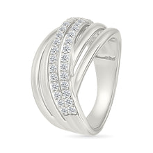 Spiral Diamond Ring