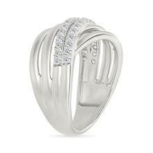Spiral Diamond Ring