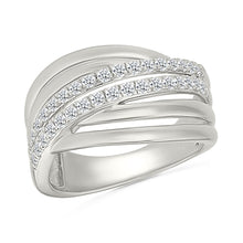 Spiral Diamond Ring
