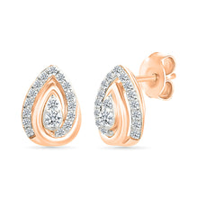 Elegant Teardrop Diamond Earrings