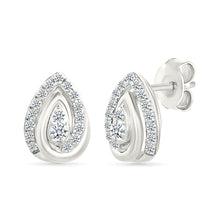 Elegant Teardrop Diamond Earrings