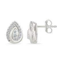 Elegant Teardrop Diamond Earrings