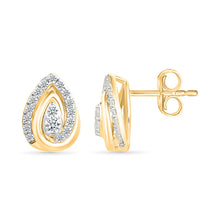 Elegant Teardrop Diamond Earrings