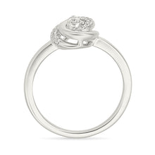 Petal Teardrop Sparkle Ring