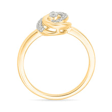 Petal Teardrop Sparkle Ring