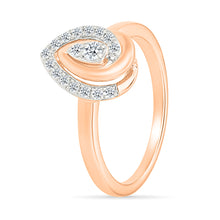 Petal Teardrop Sparkle Ring