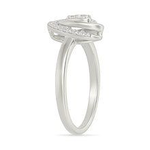 Petal Teardrop Sparkle Ring